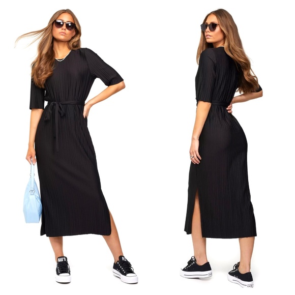 Selected Femme plisse midi dress - Picture 15 of 15